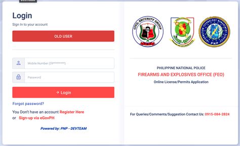 Update your account to the new FEO Online System.